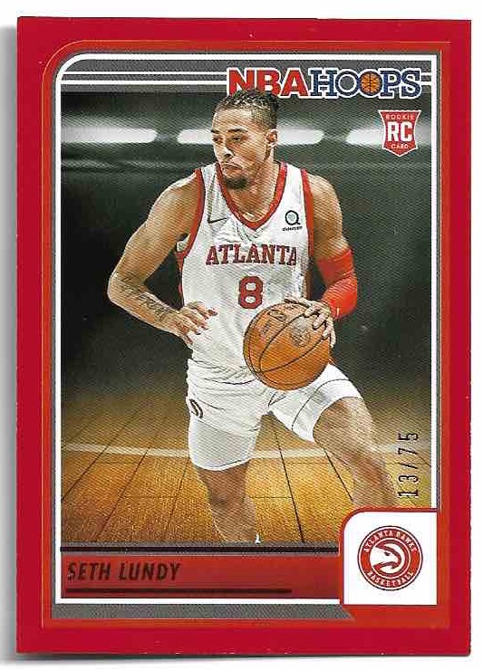 Rookie Red SETH LUNDY 23-24 Panini Hoops Basketball /75