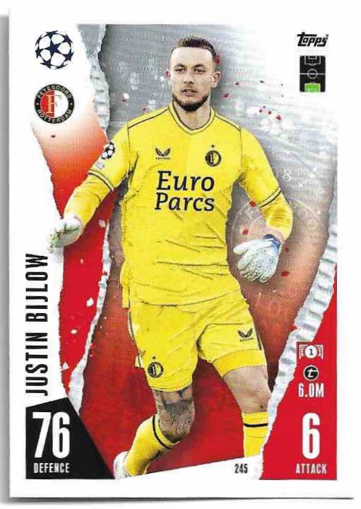 JUSTIN BIJLOW 23-24 Match Attax UCL