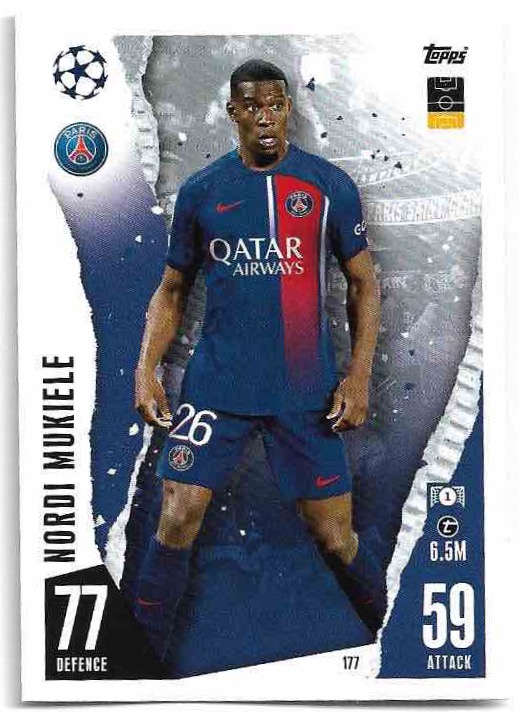 NORDI MUKIELE 23-24 Match Attax UCL