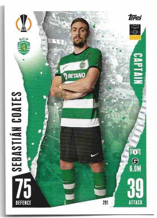 SEBASTIAN COATES 23-24 Match Attax UCL