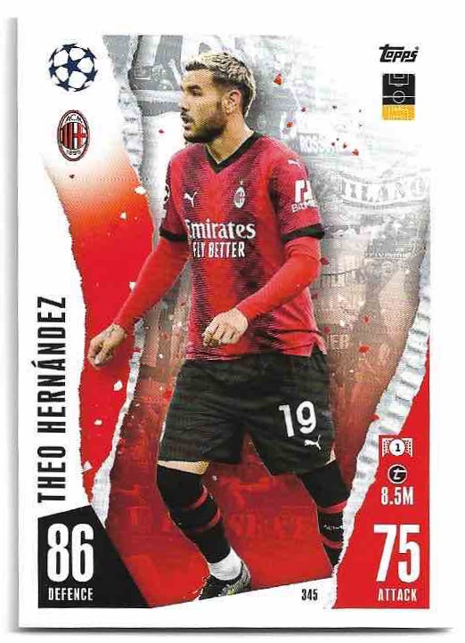 THEO HERNANDEZ 23-24 Match Attax UCL