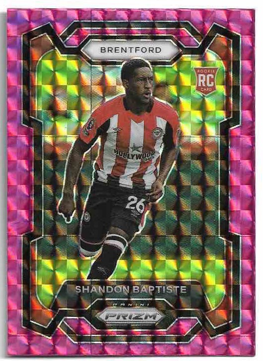 Rookie Pink Mosaic Prizm SHANDON BAPTISTE 23-24 Panini Prizm Premier League