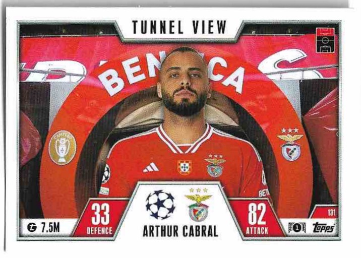 Tunnel View ARTHUR CABRAL 23-24 Match Attax Extra UCL