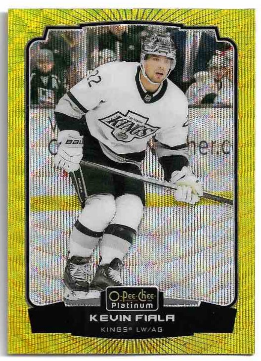Neon Yellow Surge KEVIN FIALA 22-23 UD O-Pee-Chee OPC Platinum