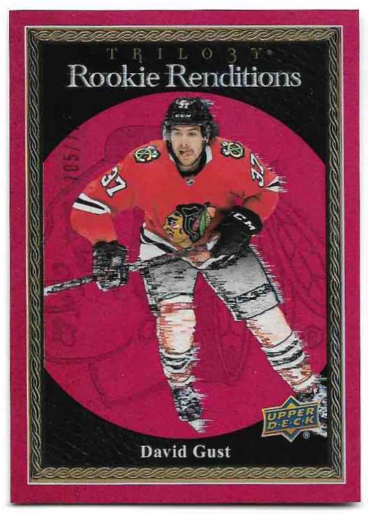 Rookie Red Renditions DAVID GUST 23-24 UD Trilogy /799