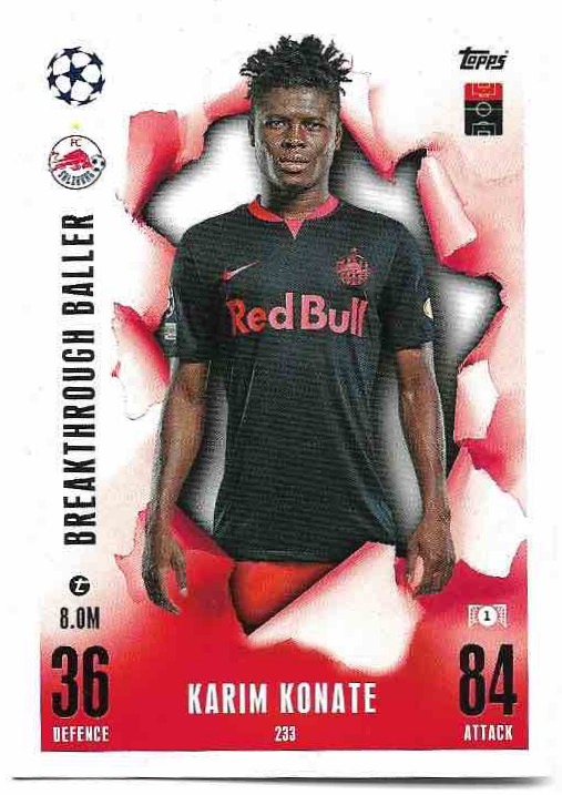 Breakthrough Baller KARIM KONATE 23-24 Match Attax Extra UCL