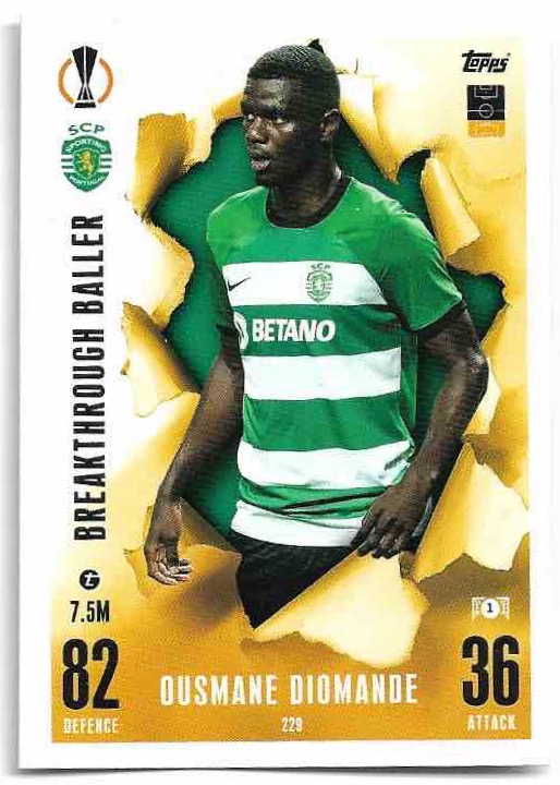 Breakthrough Baller DUSMANE DIOMANDE 23-24 Match Attax Extra UCL