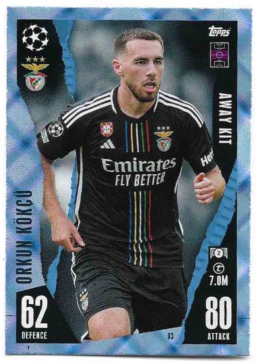 Crystal Away Kit ORKUN KOKCU 23-24 Match Attax Extra UCL