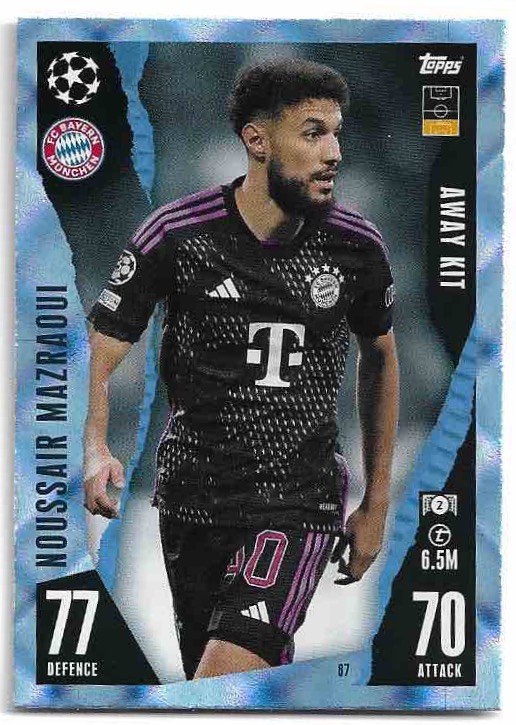 Crystal Away Kit NOUSSAIR MAZRAOUI 23-24 Match Attax Extra UCL