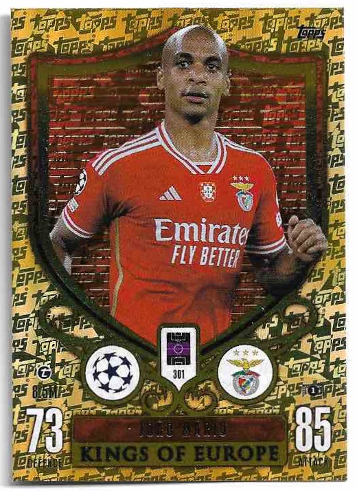 Kings of Europe JOAO MARIO 23-24 Match Attax Extra UCL