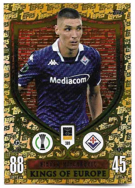 Kings of Europe NIKOLA MILENKOVIC 23-24 Match Attax Extra UCL