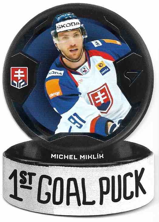 1st Goal Puck MICHEL MIKLÍK 2024 SportZoo Hokejové Slovensko
