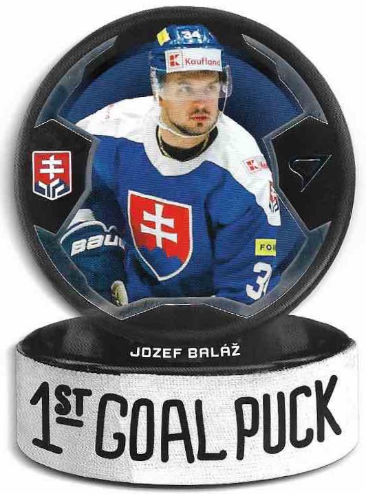 1st Goal Puck JOZEF BALÁŽ 2024 SportZoo Hokejové Slovensko