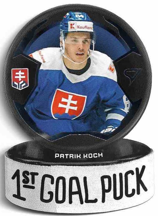 1st Goal Puck PATRIK KOCH 2024 SportZoo Hokejové Slovensko