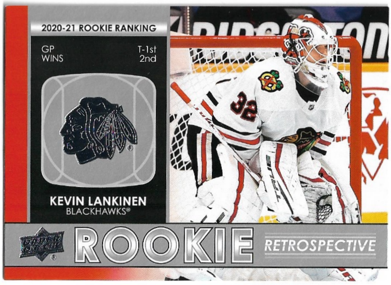 Rookie Retrospective KEVIN LANKINEN 21-22 UD Series 1