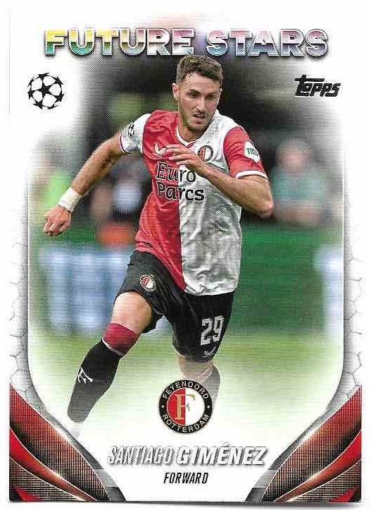 Future Stars SANTIAGO GIMENEZ 23-24 Topps UEFA Club Competitions