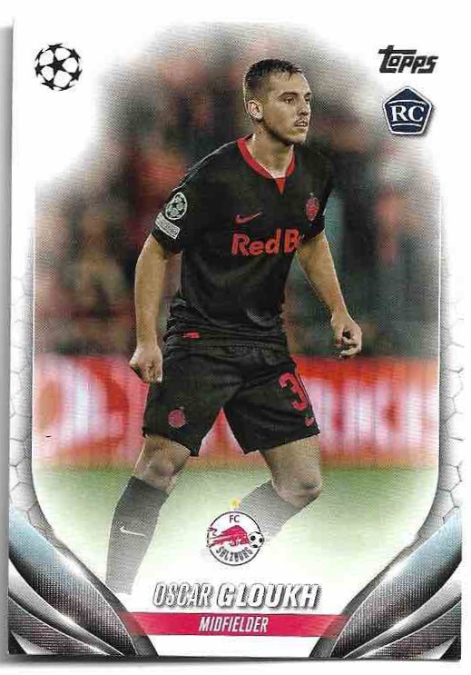 Rookie OSCAR GLOUKH 23-24 Topps UEFA Club Competitions