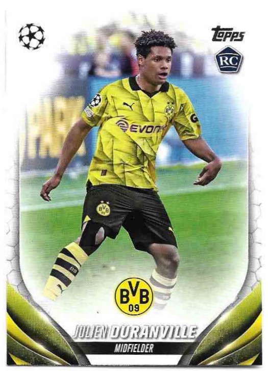 Rookie JULIEN DURANVILLE 23-24 Topps UEFA Club Competitions