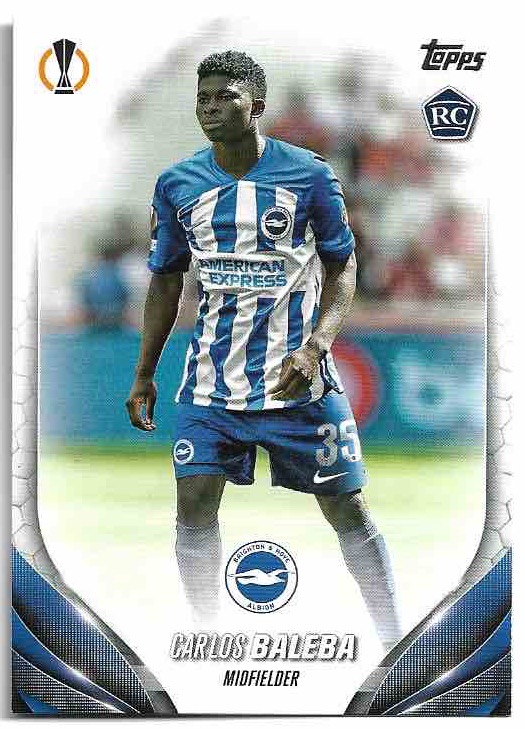 Rookie CARLOS BALEBA 23-24 Topps UEFA Club Competitions