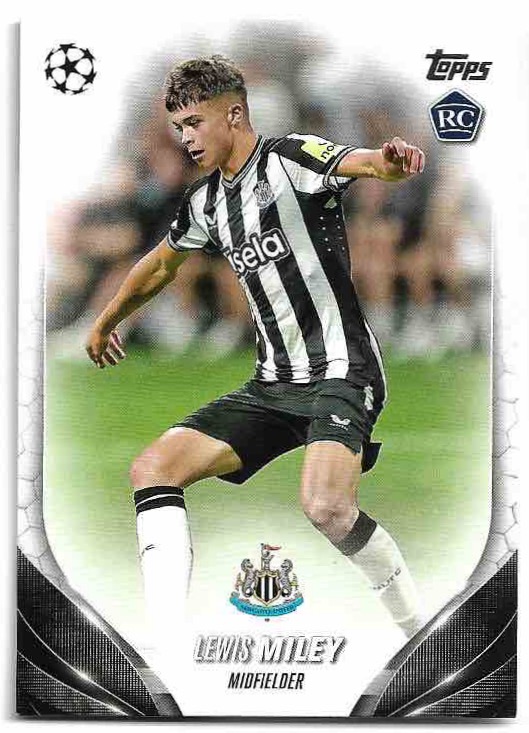 Rookie LEWIS MILEY 23-24 Topps UEFA Club Competitions