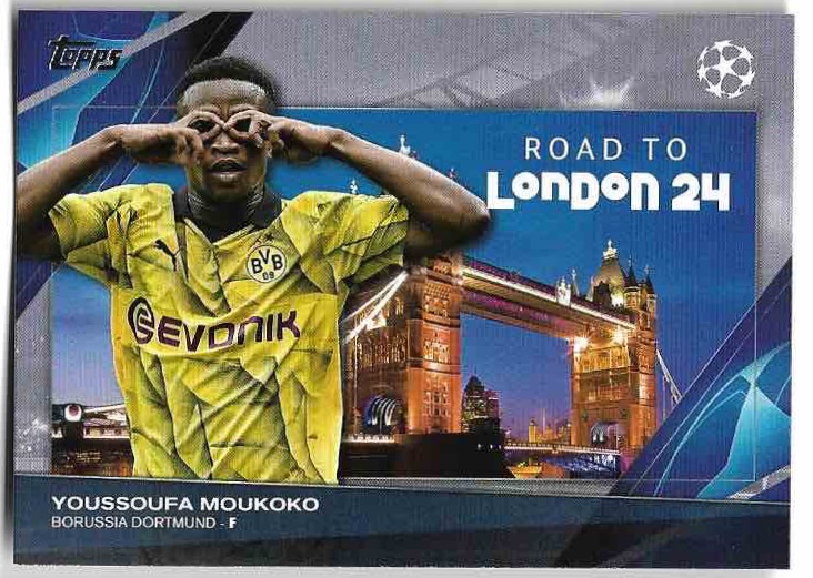 Road to London YOUSSOUFA MOUKOKO 23-24 Topps UEFA Club Competitions