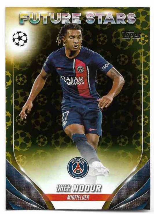 Starball Foil Future Stars CHER NDOUR 23-24 Topps UEFA Club Competitions