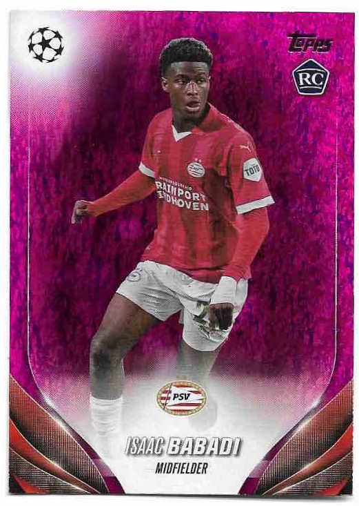 Rookie Pink Sparkle ISAAC BABADI 23-24 Topps UEFA Club Competitions