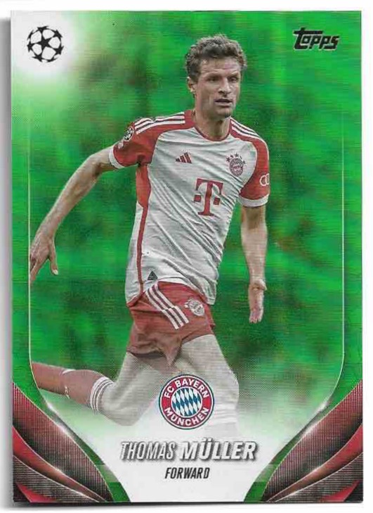 Neon Green THOMAS MULLER 23-24 Topps UEFA Club Competitions /199
