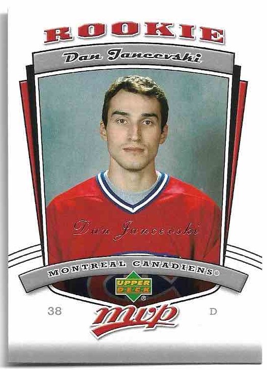 Rookie DAN JANCEVSKI 06-07 UD MVP