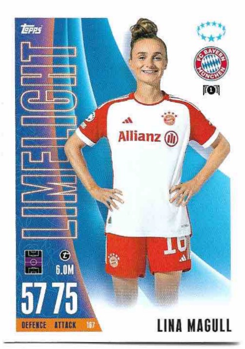 Limelight LINA MAGULL 23-24 Match Attax Extra UCL