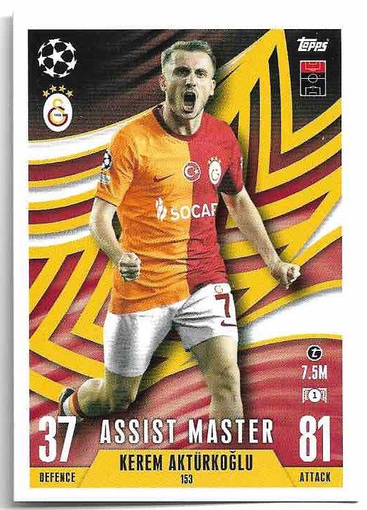 Assist Master KEREM AKTURKOGLU 23-24 Match Attax Extra UCL