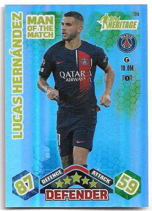 Heritage LUCAS HERNANDEZ 23-24 Match Attax Extra UCL