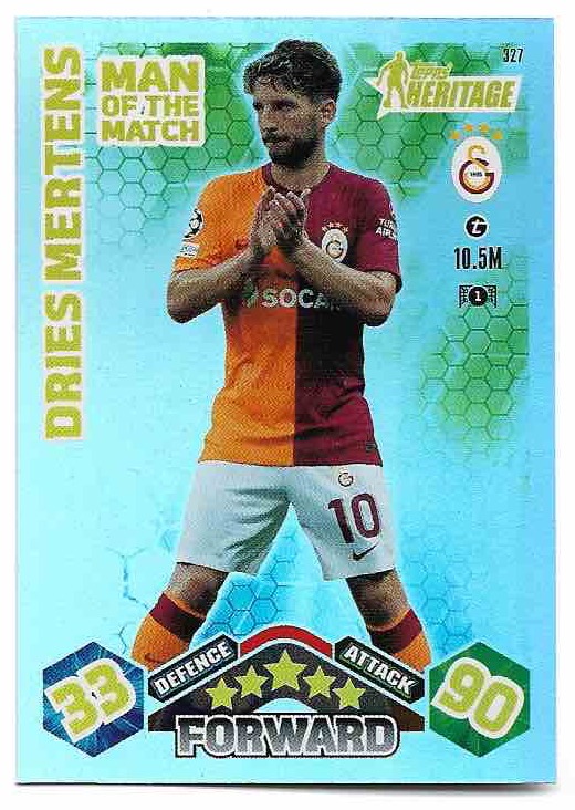 Heritage DRIES MERTENS 23-24 Match Attax Extra UCL