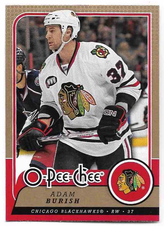 ADAM BURISH 08-09 UD O-Pee-Chee OPC