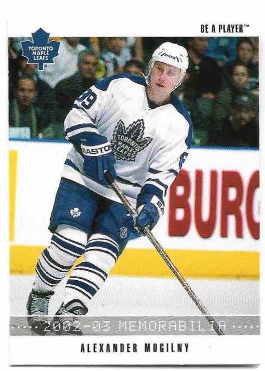 ALEXANDER MOGILNY 02-03 In the Game Be A Player Memorabilia