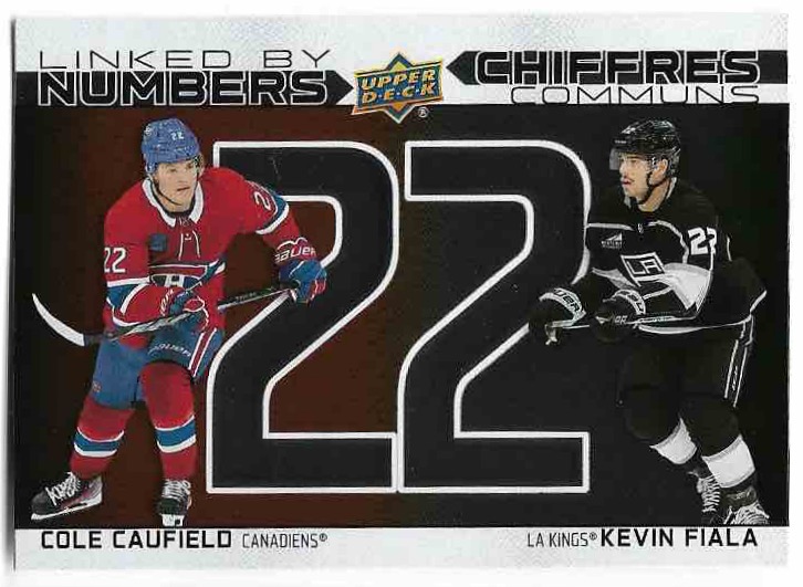 Linked By Numbers COLE CAUFIELD/KEVIN FIALA 23-24 UD Tim Hortons Greatest Duos