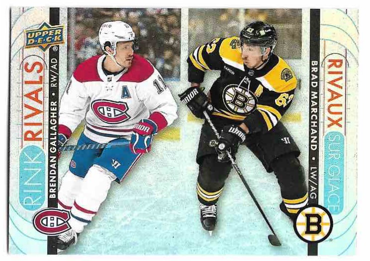 Rink RIvals BRENDAN GALLAGHER/BRAD MARCHAND 23-24 UD Tim Hortons Greatest Duos