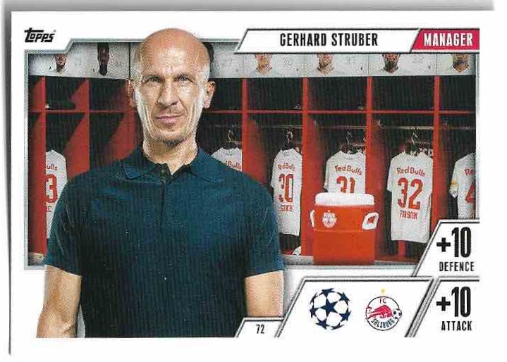 Manager GERHARD STRUBER 23-24 Match Attax Extra UCL