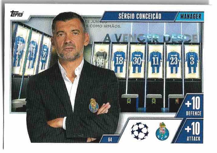 Manager SERGIO CONCEICAO 23-24 Match Attax Extra UCL