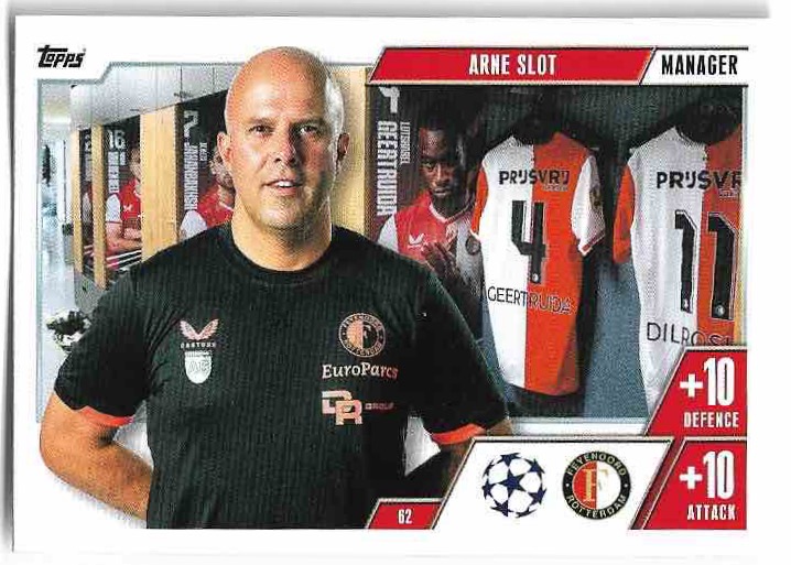 Manager ARNE SLOT 23-24 Match Attax Extra UCL