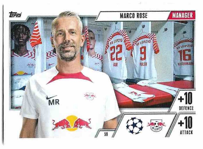 Manager MARCO ROSE 23-24 Match Attax Extra UCL
