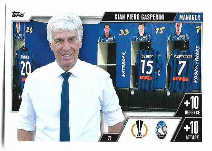 Manager GIAN PIERO GASPERINI 23-24 Match Attax Extra UCL