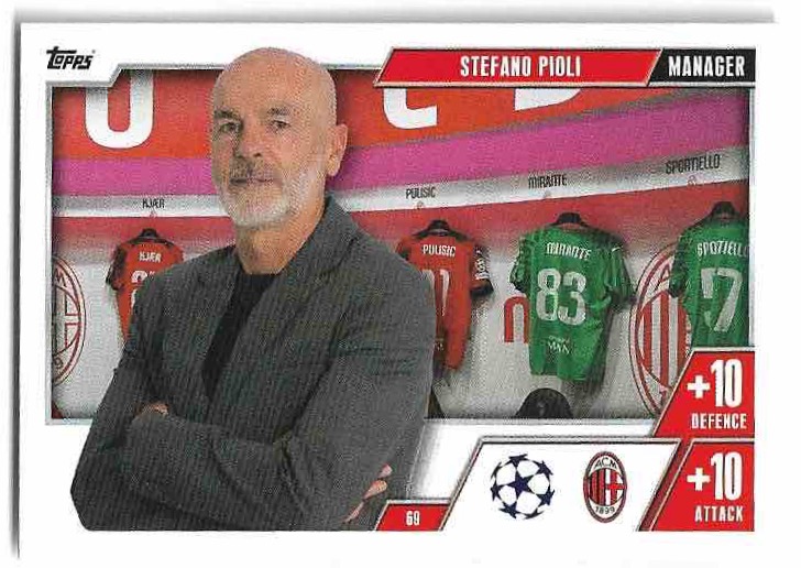 Manager STEFANO PIOLI 23-24 Match Attax Extra UCL