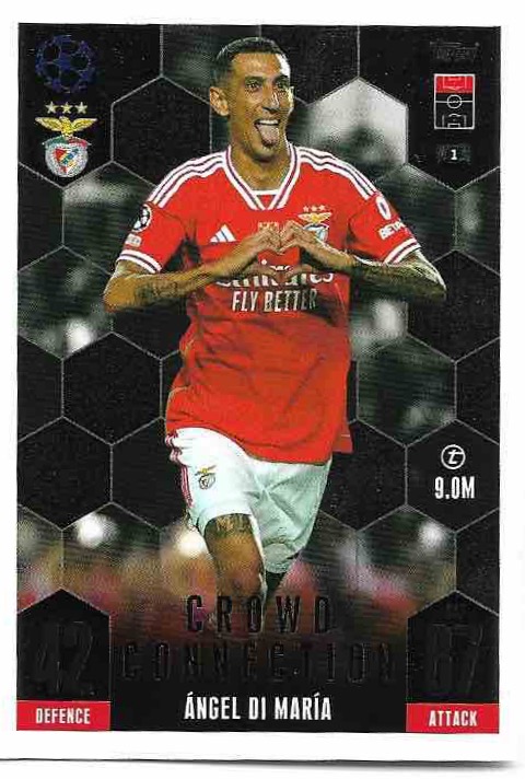 Crowd Connection ANGEL DI MARIA 23-24 Match Attax Extra UCL