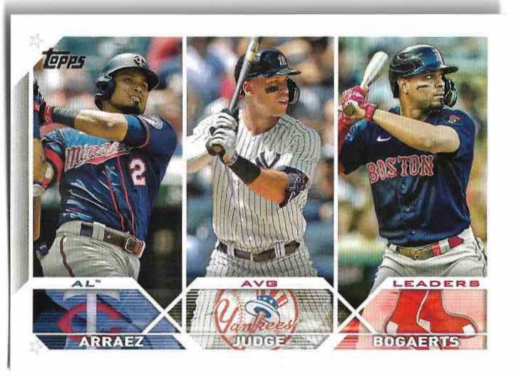 Leaders ARRAEZ/JUDGE/SOGAERTS 2023 Topps Series 1 Baseball