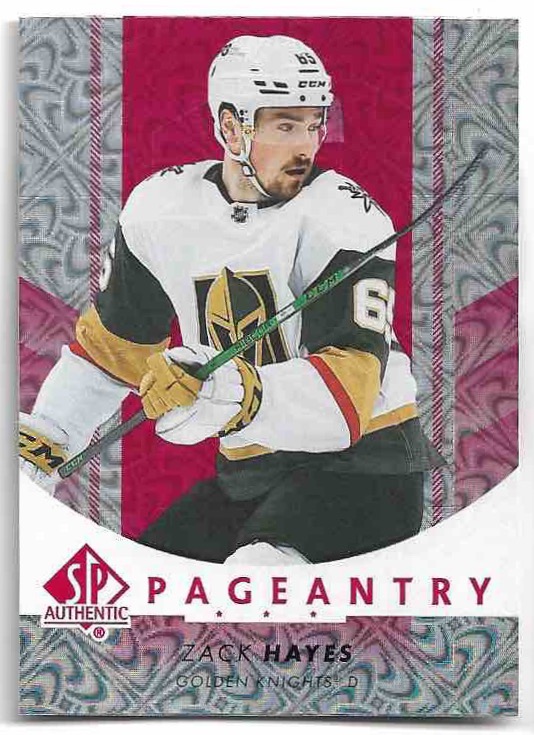 Rookie Red Pageantry ZACK HAYES 22-23 UD SP Authentic