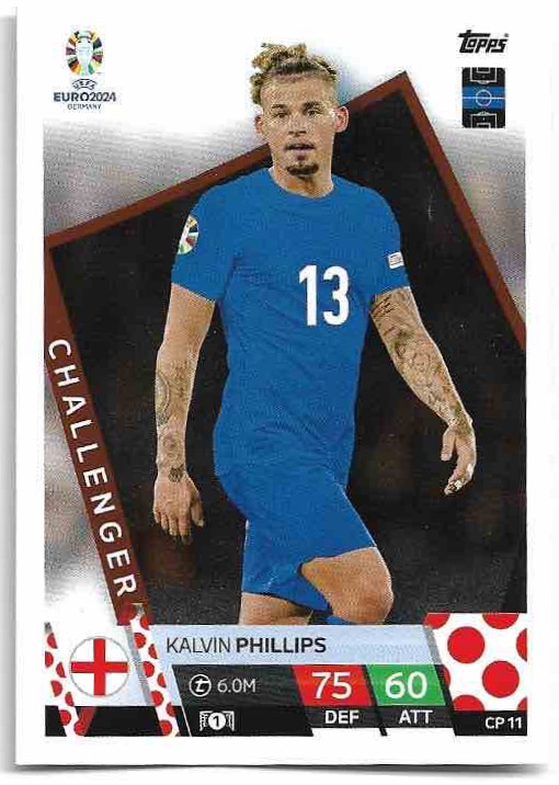 Challenger KALVIN PHILLIPS 2024 EURO Match Attax Premium Pro