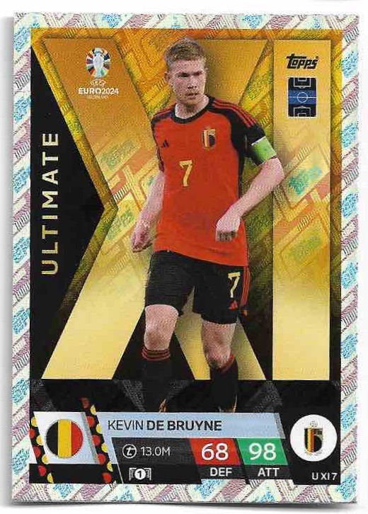 Holographic Ultimate KEVIN DE BRUYNE 2024 EURO Match Attax