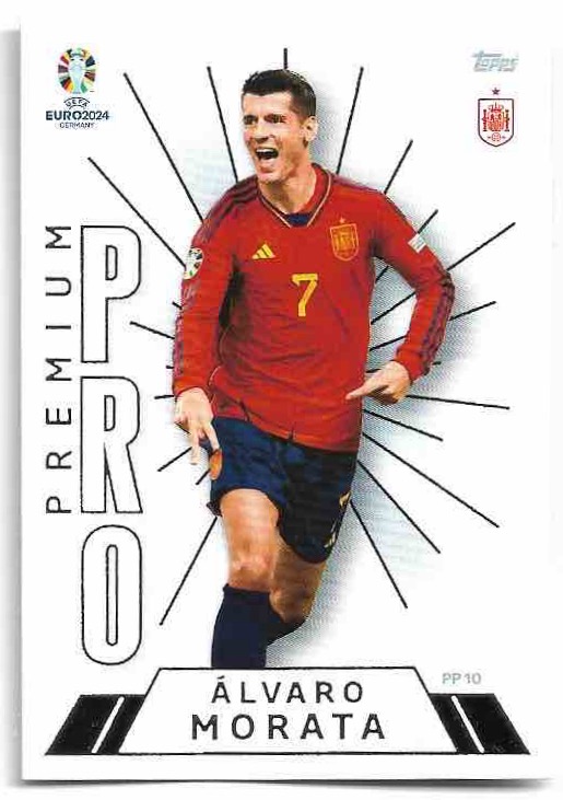 Premium Pro ALVARO MORATA 2024 EURO Match Attax Premium Pro