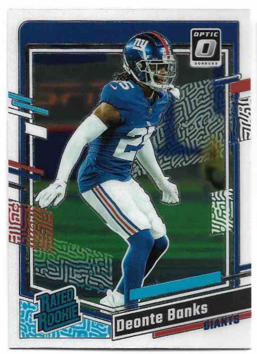 Rated Rookie DEONTE BANKS 2023 Donruss Optic Football